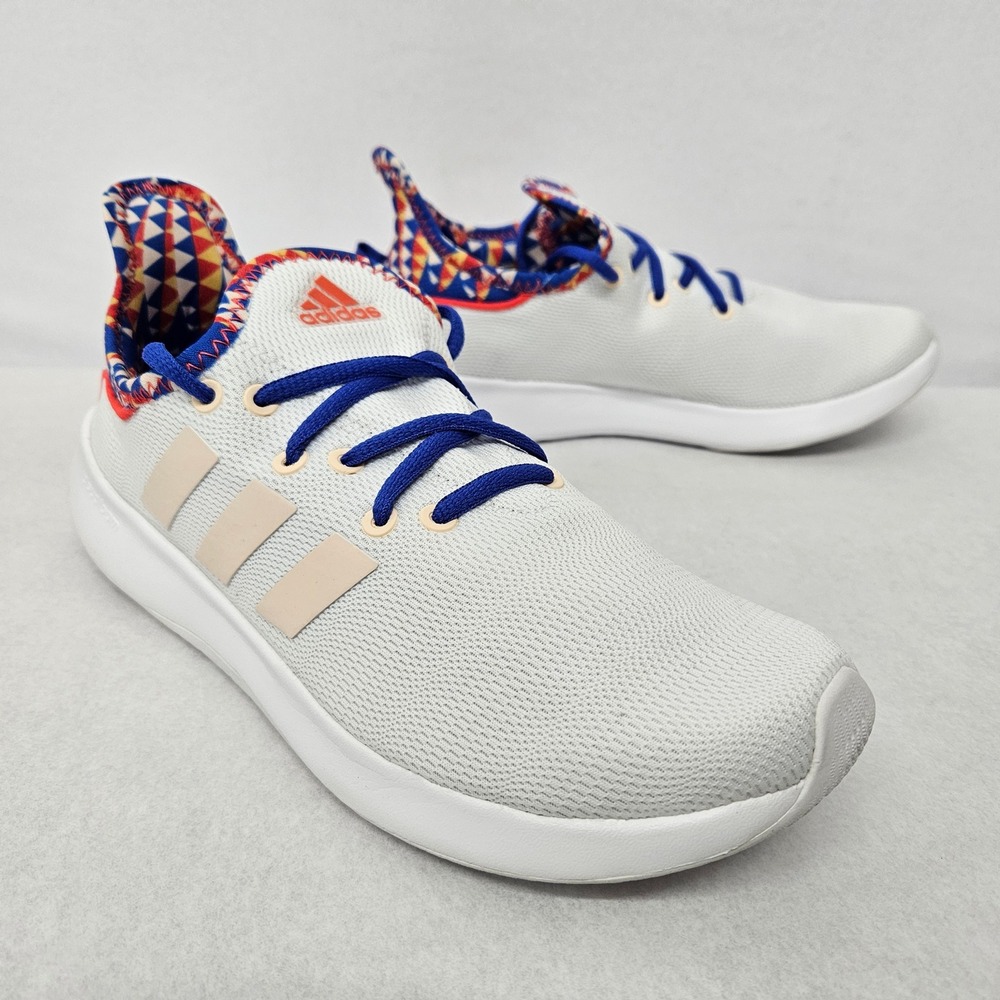 Adidas Women's Cloudfoam Pure SPW Running‎ Shoes IE8525 White Multi Sz 7.5
